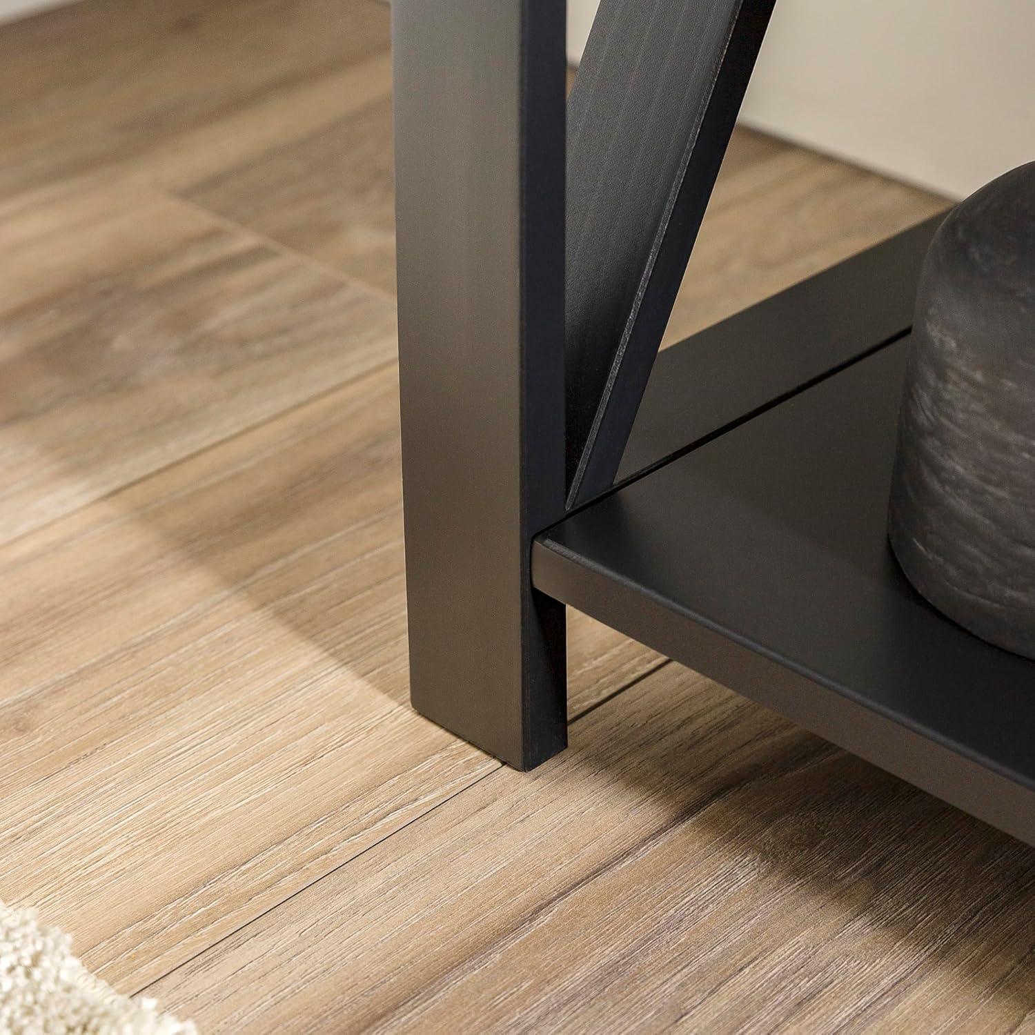 imageWalker Edison 2 Tier Modern Farmhouse Wood Bookcase Bookshelf Storage Home Office Storage Cabinet 52 Inch WhiteBlack