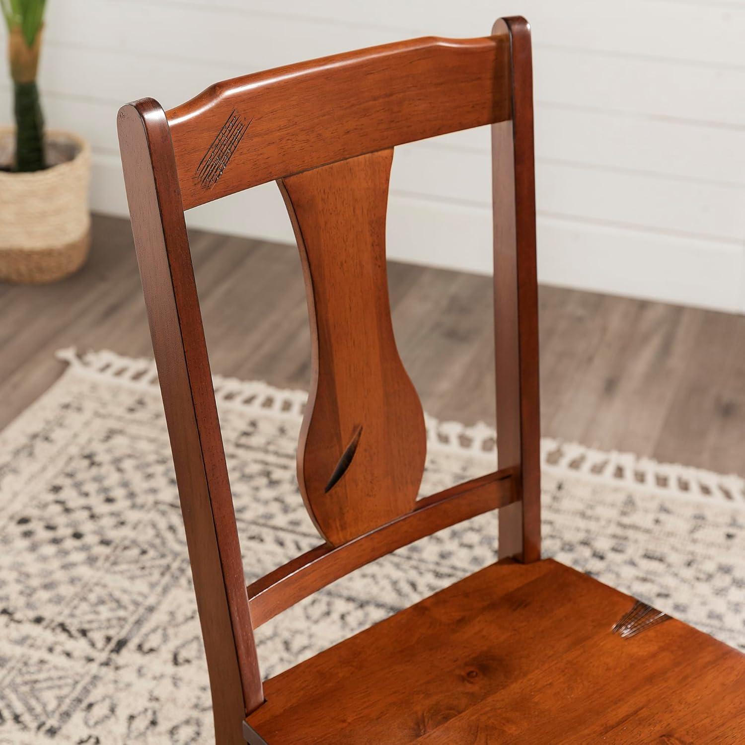 imageWalker Edison 68quot Drop Leaf Trestle Wood Dining Table in Dark OakChairs