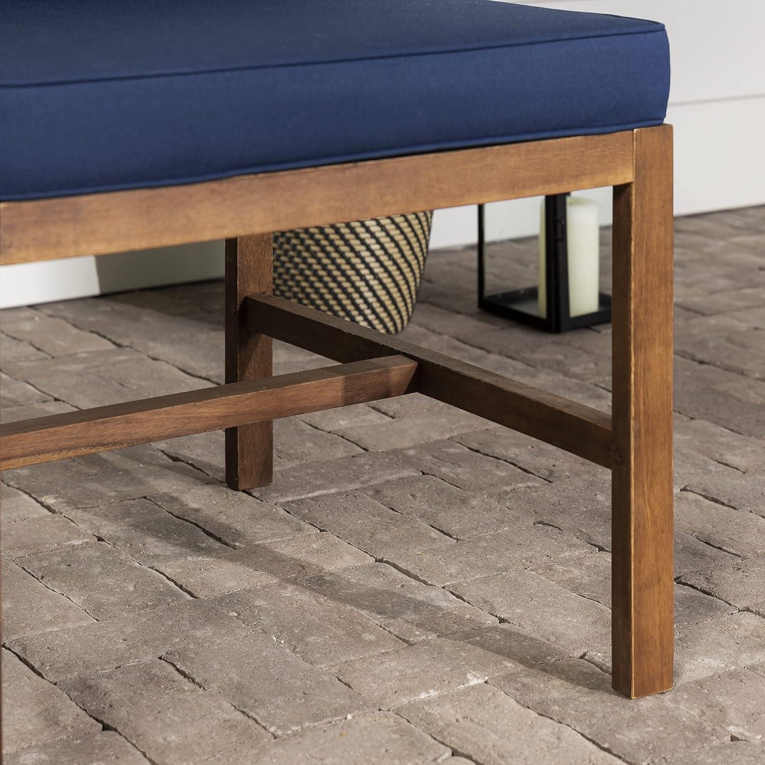 imageWalker Edison AZWSAN3PCDBBU Ravello Modular 3 Piece Outdoor Patio Set Navy BlueDark BrownDark BrownNavy Blue