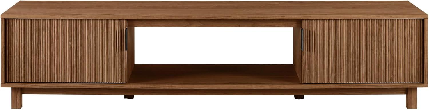 imageWalker Edison Arundo Fluted TV Stand for TVs up to 65 Inches 58quot TV Stand Coastal OakMocha
