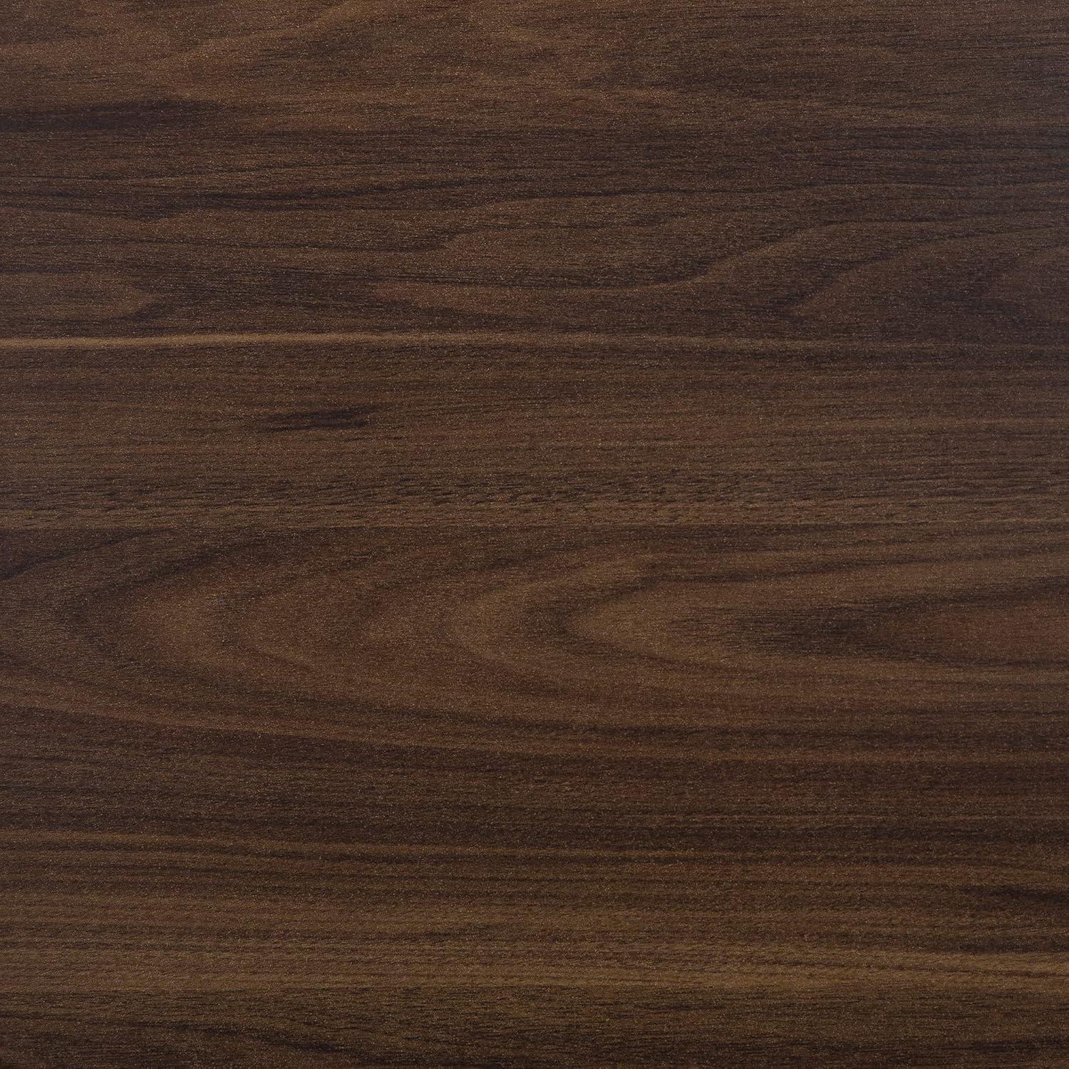 imageWalker Edison Buren Classic Grooved Door TV Stand for TVs up to 65 Inches 58 Inch WalnutDark Walnut