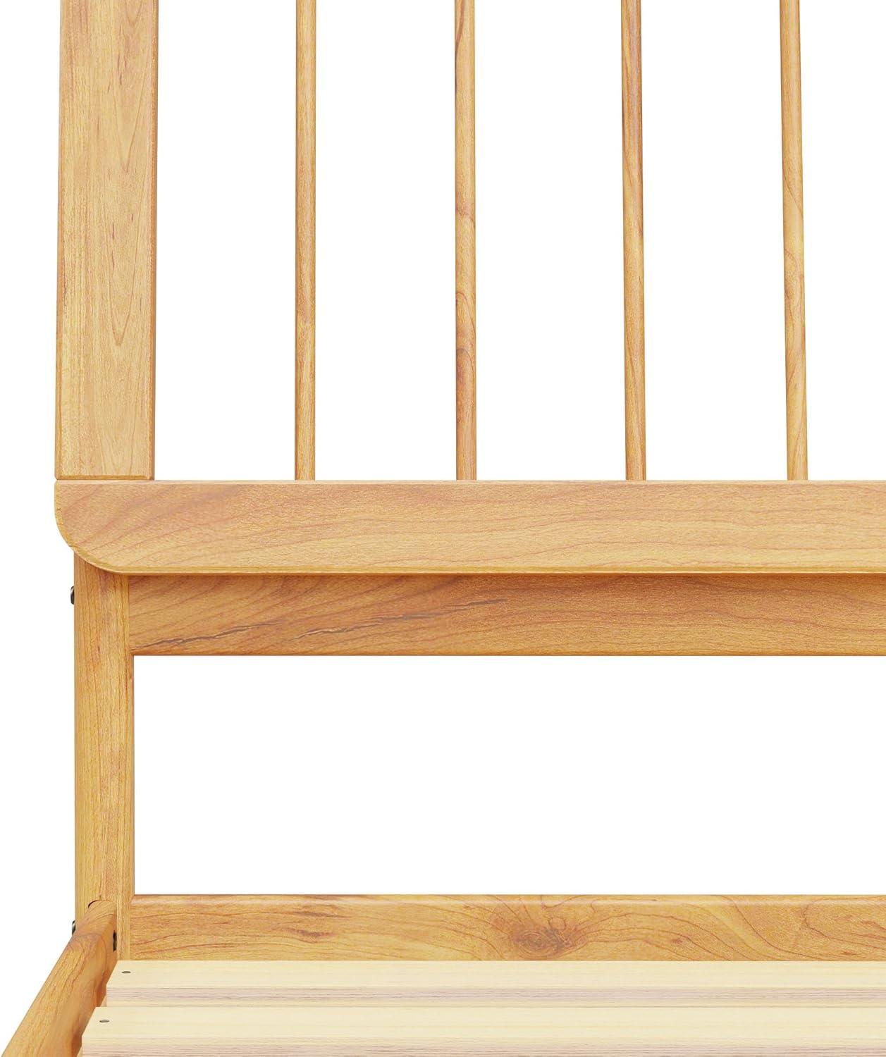 imageWalker Edison Clemente MidCentury Modern Spindle Headboard King Bedframe King Size CaramelNatural Pine