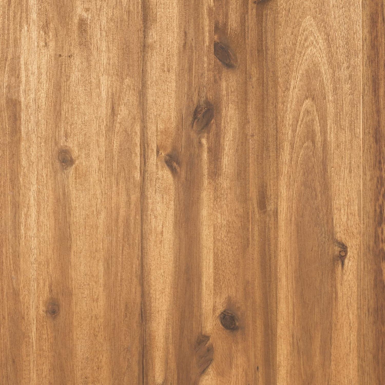 imageWalker Edison Dominica Contemporary Slatted Outdoor Dining Table 34 Inch BrownBrown