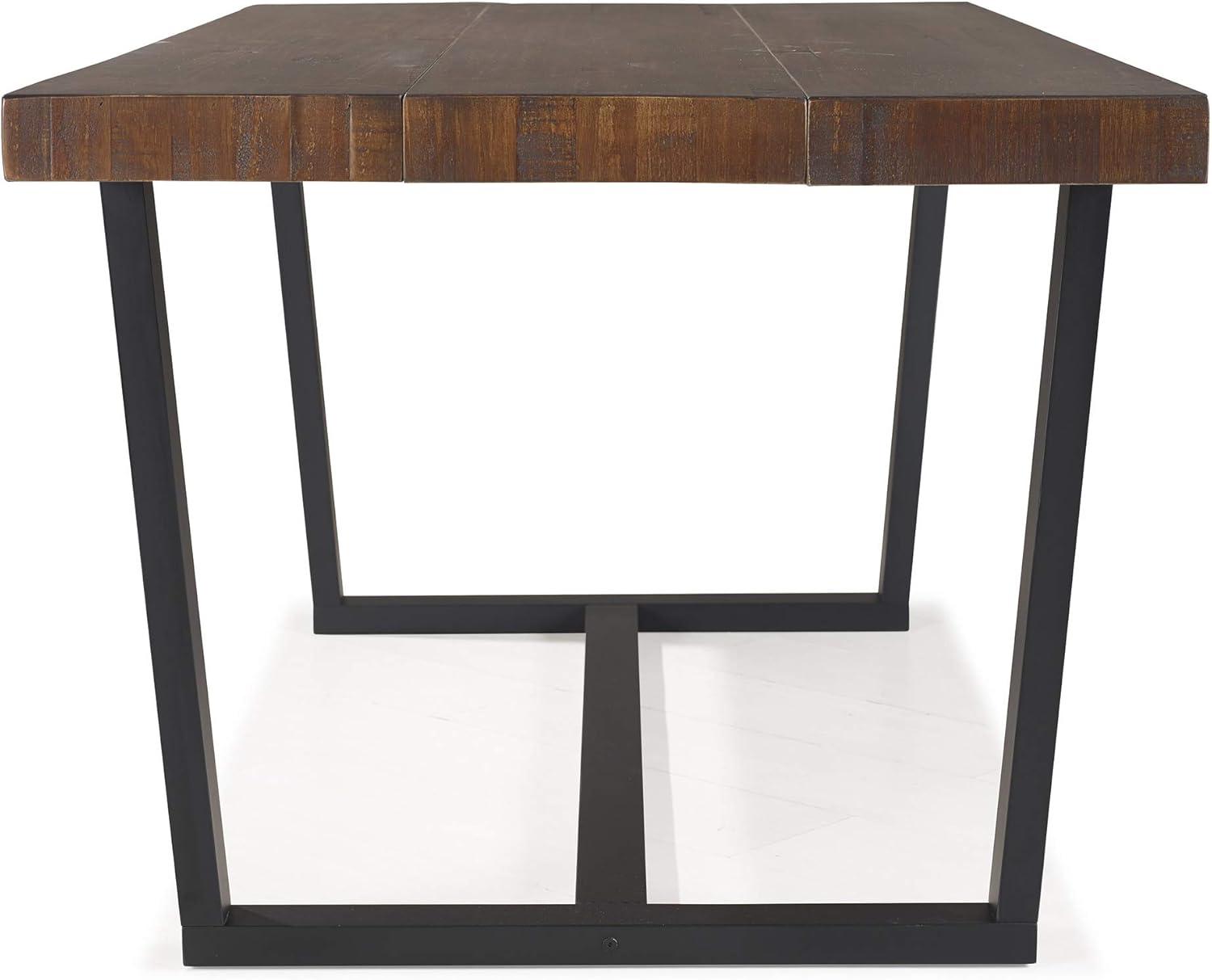 imageWalker Edison Durango Distressed Solid Wood Dining Table 72 Inch MahoganyMahogany