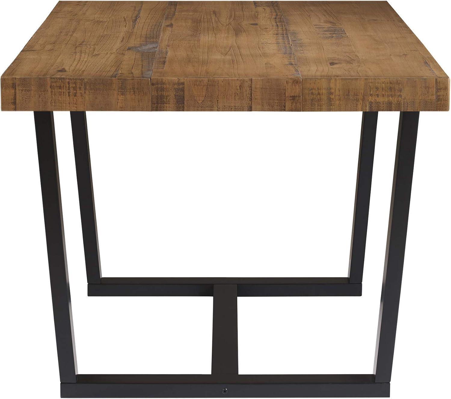 imageWalker Edison Durango Distressed Solid Wood Dining Table 72 Inch MahoganyRustic Oak