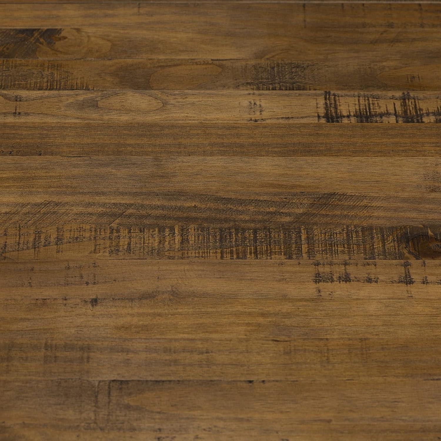 imageWalker Edison Durango Distressed Solid Wood Dining Table 72 Inch Rustic OakRustic Oak