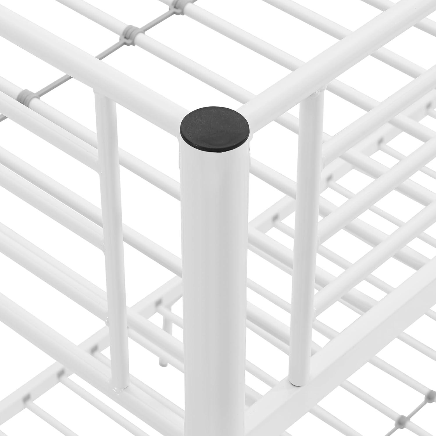 imageWalker Edison Elodie Urban Industrial Twin over Twin Metal Bunk Bed Twin over Twin BlackWhite