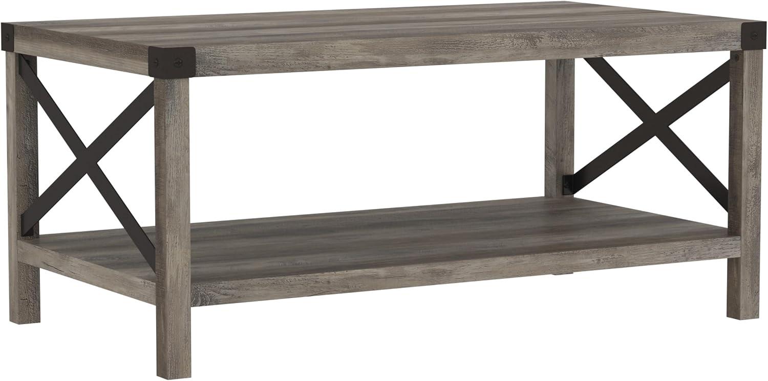 imageWalker Edison Georgetown Modern Farmhouse Double Barn Door TV Stand for TVs up to 80 Inches 70 Inch Rustic Oak Without Fireplace 1575 x 70 x 24 inchesGrey Wash