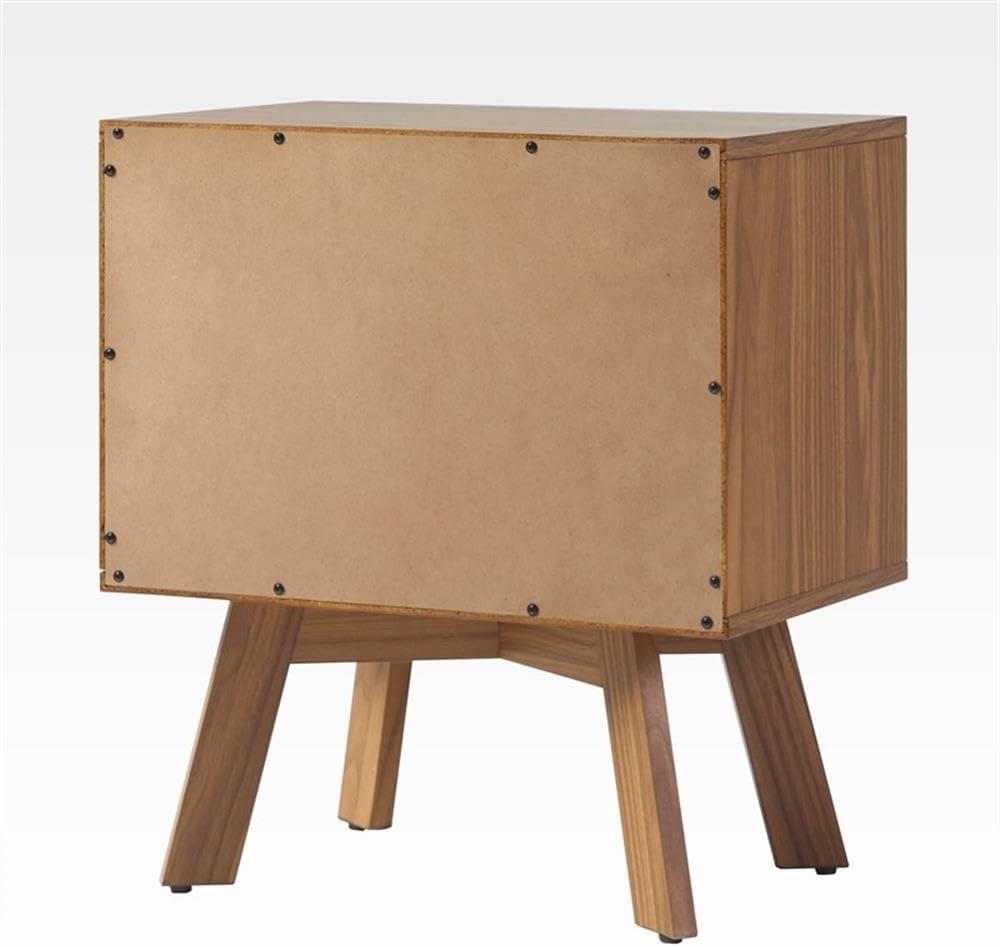 imageWalker Edison Mid Century Modern 1Drawer Nightstand Bedroom Storage Drawer and Shelf Bedside End Table 21 Inch Coastal OakMocha