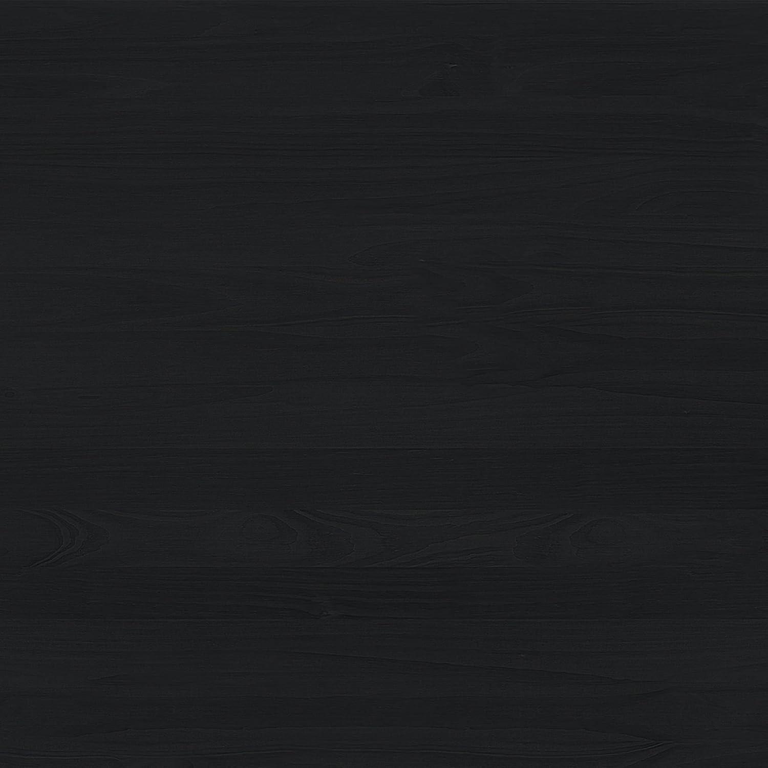 imageWalker Edison Modern CurvedTop Solid Wood 1Drawer Nightstand with Open Cubby 24 Inch Brown2pack Black