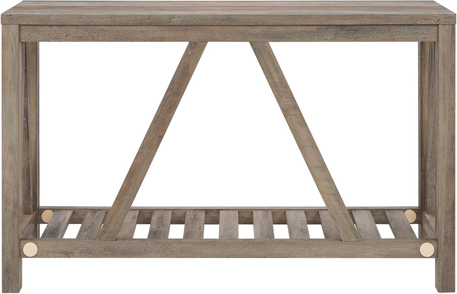 imageWalker Edison Modern Farmhouse Accent Entryway Table Entry Table Living Room End Table 52 Inch Grey WashGrey Wash