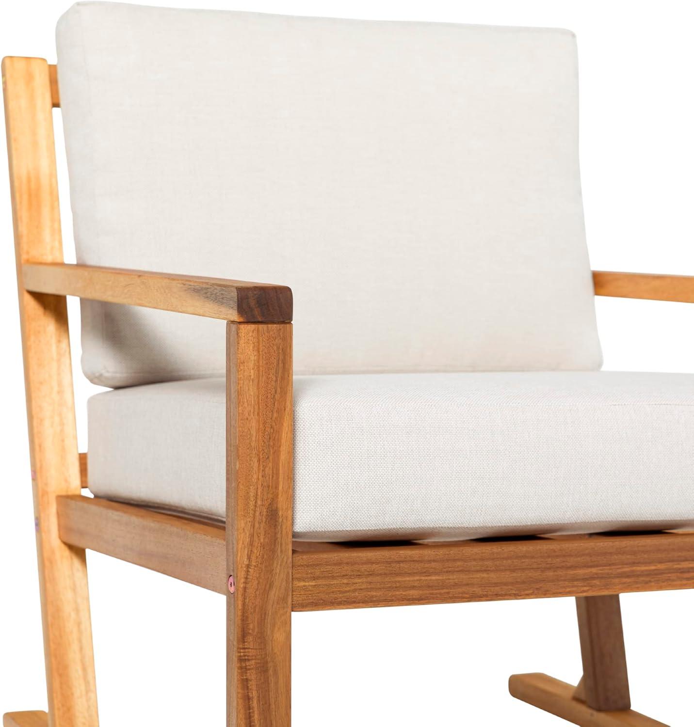 imageWalker Edison Modern Solid Wood SlatBack Patio Chair BrownNatural