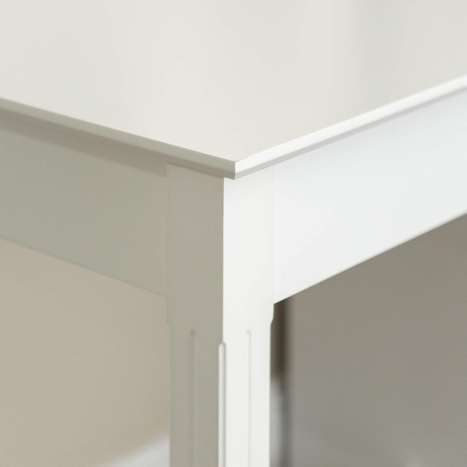 imageWalker Edison Modern Wood Computer Writing Desk Storage File Drawer Office Home Office Workstation Small 48 Inch WhiteWhite