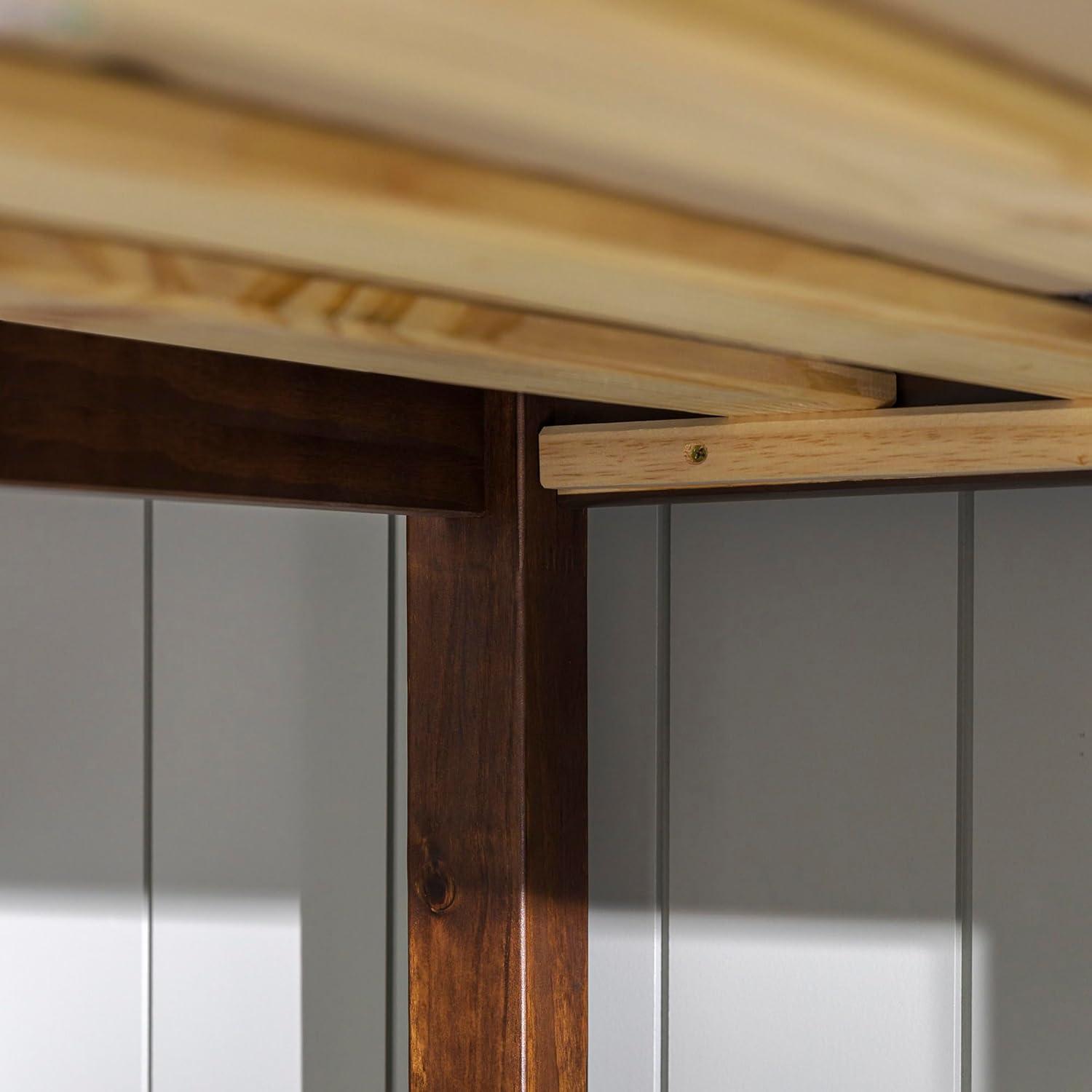 imageWalker Edison Resende Mission Style Solid Wood Twin over Twin Bunk Bed Twin over Twin WalnutWalnut