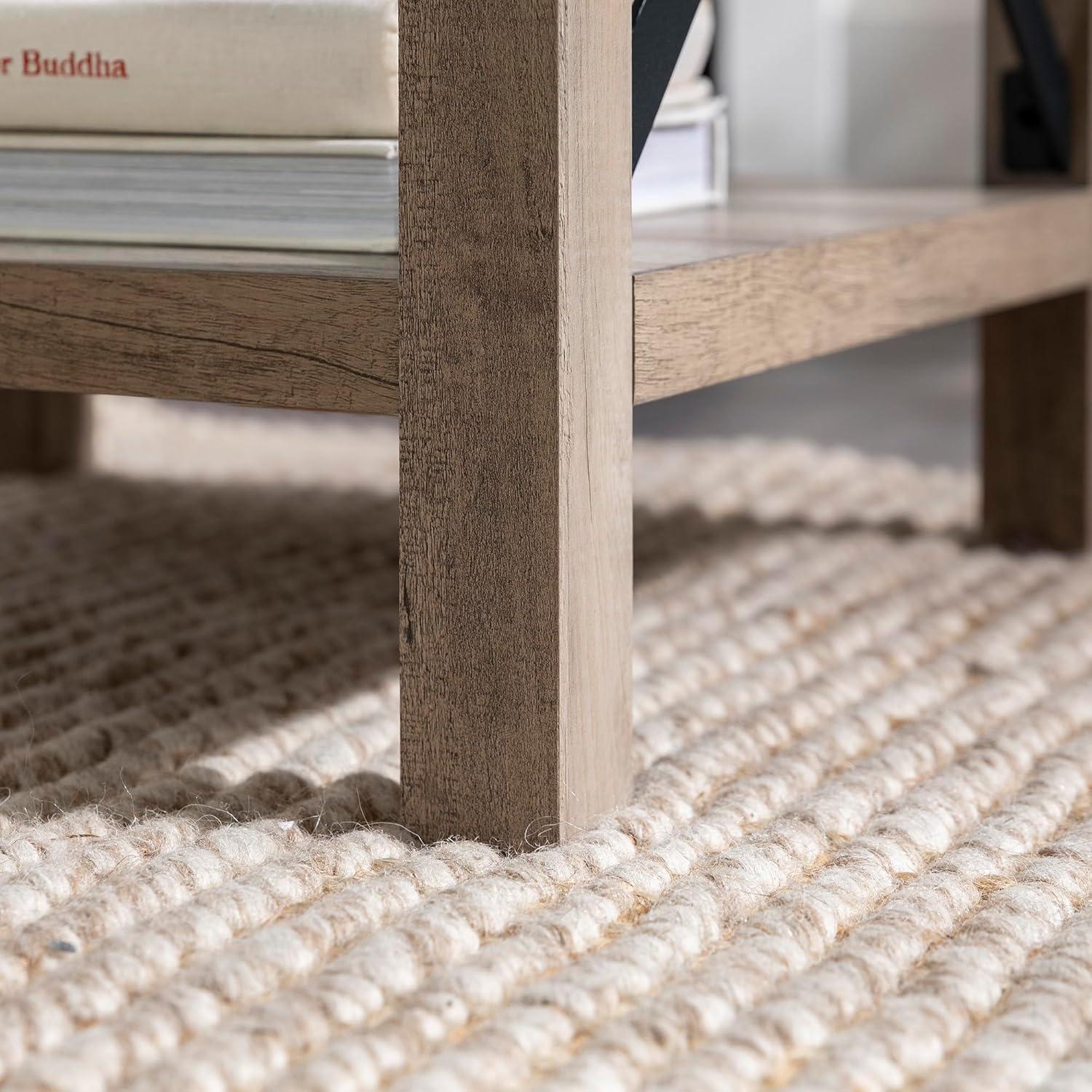 imageWalker Edison Sedalia Modern Farmhouse Metal X Side Table 18 Inch Grey WashGrey Wash