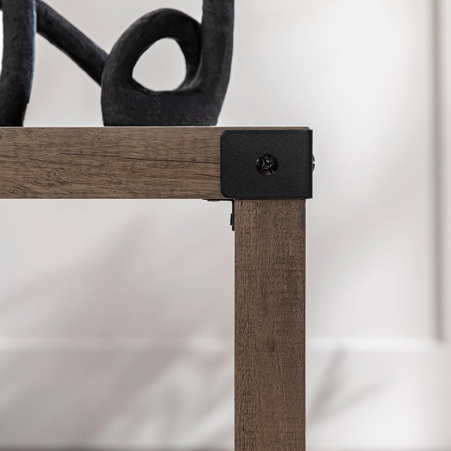 imageWalker Edison Sedalia Modern Farmhouse Metal X Side Table 18 Inch Grey WashGrey Wash