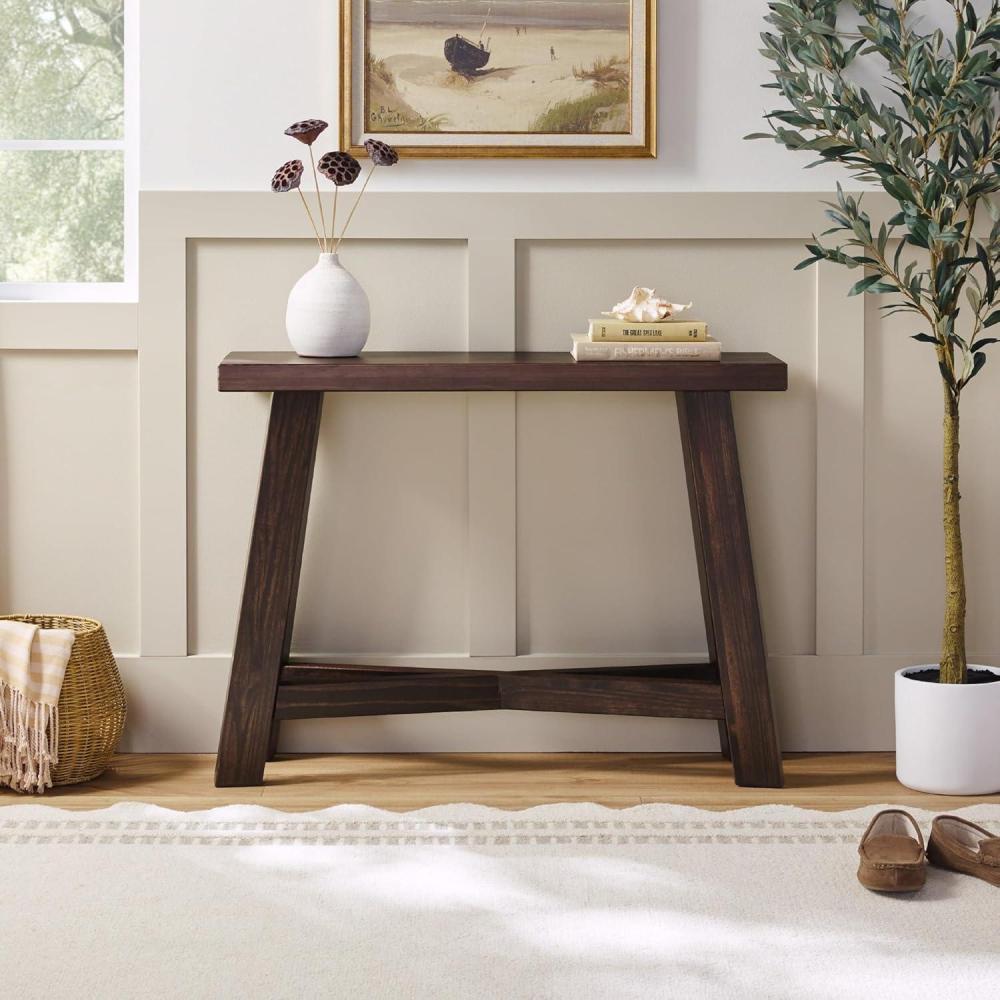 imageWalker Edison Colt Modern Farmhouse Solid Wood Entry Table 40 Inch EspressoEspresso