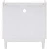 Walker Edison Blythe Mid-Century Modern Tray-Top Storage Nightstand 25 Inch White(White)