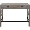 Walker Edison Callum Modern Farmhouse Metal X Writing Desk, 42 Inch, Grey Wash(Grey Wash)