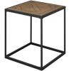 Walker Edison Cavyl Contemporary Open-Box Metal Frame Coffee Table, 48 Inch, Parquet Veneer