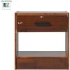 Walker Edison Easy Assembly™ Solid Wood 1-Drawer Nightstand with Handle Walnut(Walnut)