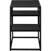 Walker Edison Finley Contemporary Floating Shelf Side Table, 16 Inch, Black(Solid Black)