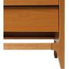 Walker Edison Leif Scandi Angled Drawer-Face Nightstand, 22 Inch, Caramel(Caramel 22 Inch)