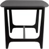 Walker Edison Mid-Century Modern Solid Wood Trestle Base Dining Table, 60 Inch, Walnut Veneer(Black Ash)