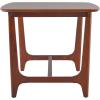 Walker Edison Mid-Century Modern Solid Wood Trestle Base Dining Table, 60 Inch, Walnut Veneer(Walnut)