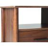 Walker Edison Modern 1-Drawer Nightstand, 20 Inch, Walnut 20-Inch(Walnut 20-inch)