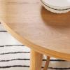 Walker Edison Modern Farmhouse Rustic Solid Oak Wood Oval Dining Table for 6 – Black Oak(White Oak)