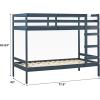 Walker Edison Modern Twin-Size Children’s Bed Frame Bedroom, Twin-Size, Olive Green(Midnight Navy)