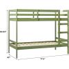 Walker Edison Modern Twin-Size Children’s Bed Frame Bedroom, Twin-Size, Olive Green(Olive Green)