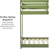 Walker Edison Modern Twin-Size Children’s Bed Frame Bedroom, Twin-Size, Olive Green(Olive Green)