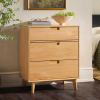 Walker Edison Sloane 6-Drawer Solid Wood Dresser with Metal Handles, 52 Inch, Caramel(Natural Pine)