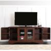 Walker Edison Traditional Wood Universal TV Stand with Storage Cabinets for TV’s up to 65″ Living Room Entertainment Center, 44 Inch, Traditional Brown(Traditional Brown)