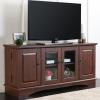 Walker Edison Traditional Wood Universal TV Stand with Storage Cabinets for TV’s up to 65″ Living Room Entertainment Center, 44 Inch, Traditional Brown(Traditional Brown)