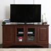 Walker Edison Traditional Wood Universal TV Stand with Storage Cabinets for TV’s up to 65″ Living Room Entertainment Center, 44 Inch, Traditional Brown(Traditional Brown)