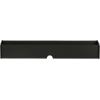Walker Edison Zee Modern Floating Mounted Minimalist TV Stand, 65 Inch Length, for TVs up to 70 Inches, Solid Black(Solid Black)