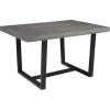 Walker Edison Durango Distressed Solid Wood Dining Table, 72 Inch, Rustic Oak(Grey)