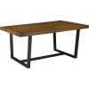 Walker Edison Durango Distressed Solid Wood Dining Table, 72 Inch, Rustic Oak(Rustic Oak)