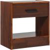 Walker Edison Easy Assembly™ Solid Wood 1-Drawer Nightstand with Handle Walnut(Walnut)