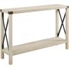 Walker Edison Sedalia Farmhouse Hallway Entry Home Accent Table, 46 Inch, White(White)