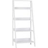 Walker Edison Sophia Modern 4 Shelf Ladder Bookcase , 55 Inch, White(White)