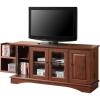 Walker Edison Traditional Wood Universal TV Stand with Storage Cabinets for TV’s up to 65″ Living Room Entertainment Center, 44 Inch, Traditional Brown(Traditional Brown)