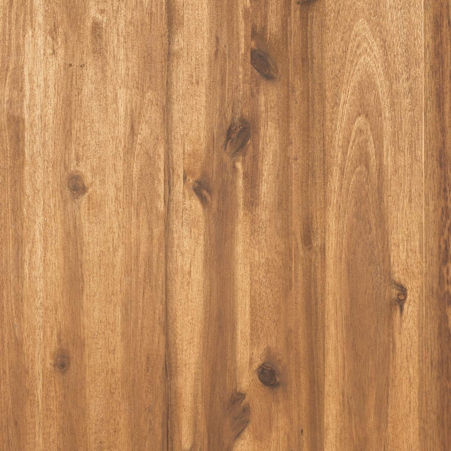 imageWalker Edison Montego Traditional Acacia Wood Slat Back Patio Rocking Chair 42 Inch BrownBrown