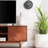 Walker Edison Emery Mid Century Modern Solid Wood TV Stand for TVs up to 80 Inches 70 Inch Caramel(Walnut)