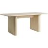 Walker Edison Modern Vertical Reeded Plinth-Base Dining Table, 68 Inch, Birch(Birch)