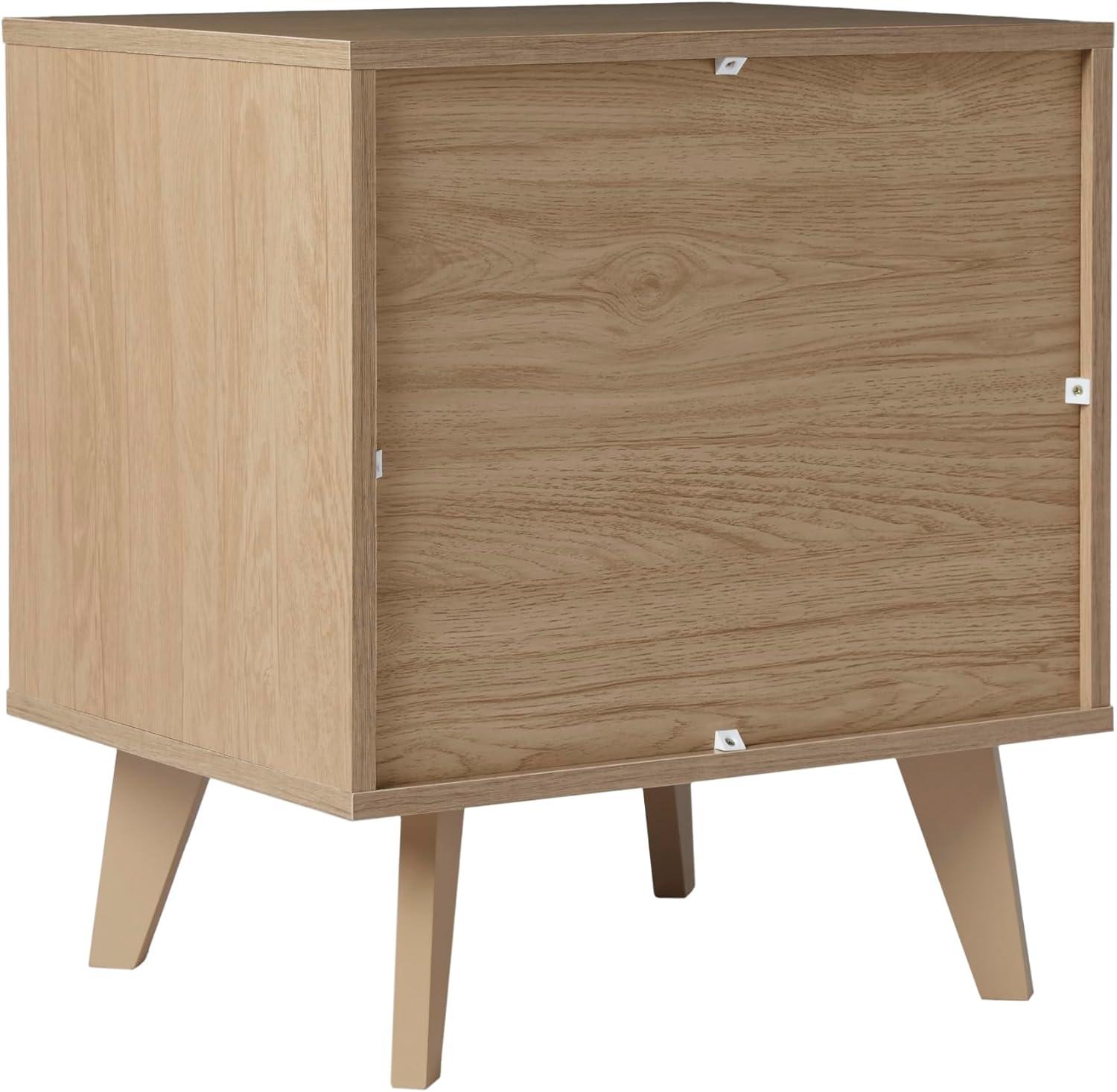 imageWalker Edison Raelyn MidCentury Modern 1Drawer Nightstand 20 Inch BlackRiviera