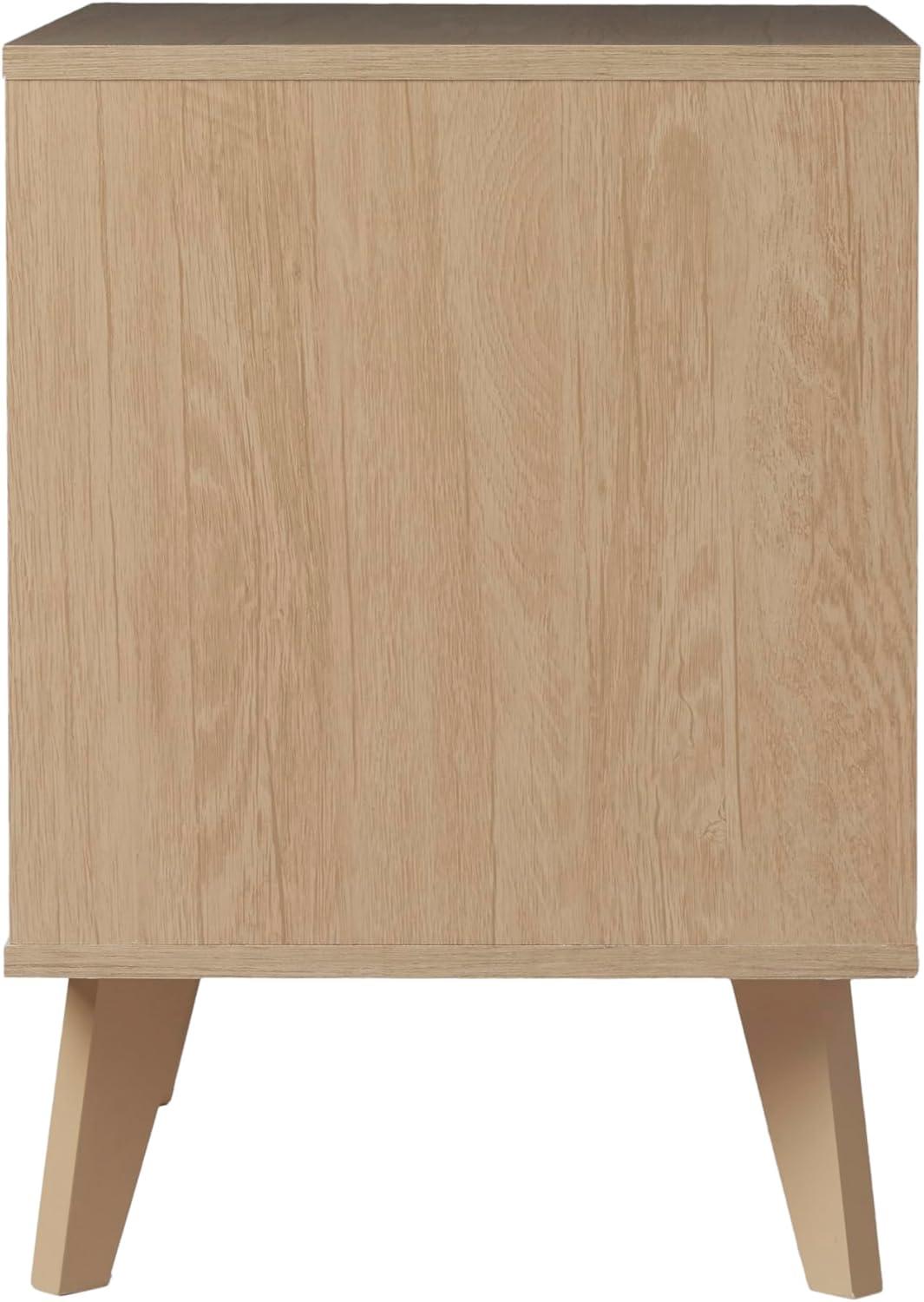 imageWalker Edison Raelyn MidCentury Modern 1Drawer Nightstand 20 Inch BlackRiviera